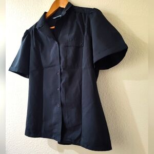 VTG Ship'n ShoreSS 80s smooth short sleeve button up blouse